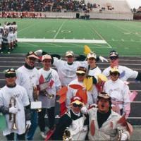 Flaming Birds of Death - a trumpet Halloween costume from the early '90s
